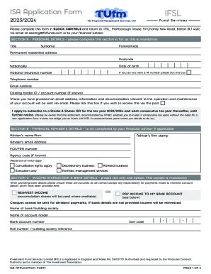 Fillable Online JISA Application Form 2023 24 Fax Email Print PdfFiller