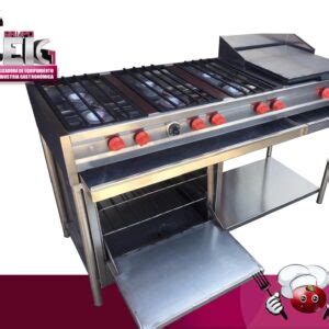 ESTUFA INDUSTRIAL CON HORNO Y PLANCHA Grupo CEIG