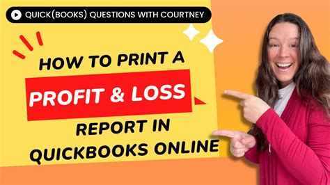 How To Print A Profit And Loss Report In QuickBooks Online YouTube