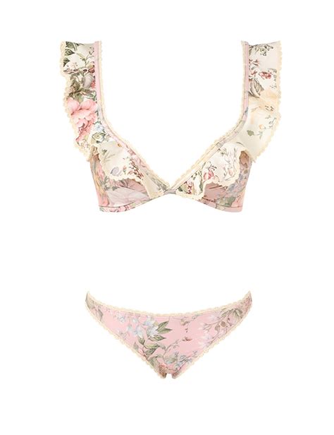 Waverly Crochet Frill Bikini Spliced Online Zimmermann