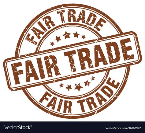 Fair Trade Stamp Royalty Free Vector Image Vectorstock