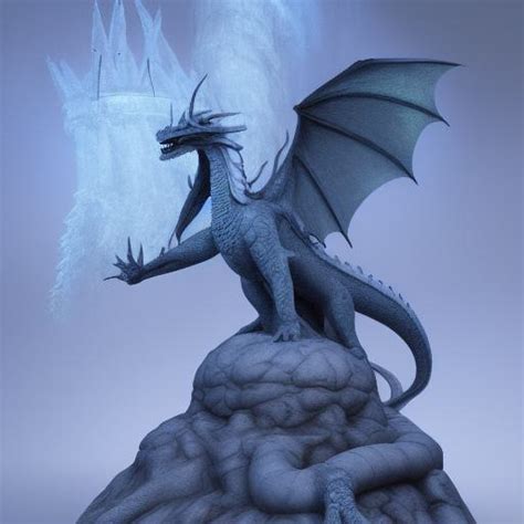 Best Ai Photo Frozen Ice Statue Of A Dragon Promptify