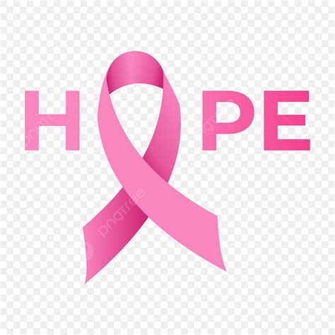 Breast Cancer Awareness Vector PNG Images, Hope Pink Ribbon October ...