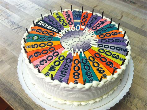 Wheel Of Fortune Custom Cake With Buttercream Frosting From Apple Annie