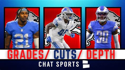 Detroit Lions Secondary Grades Projected Starters And Cuts Ft