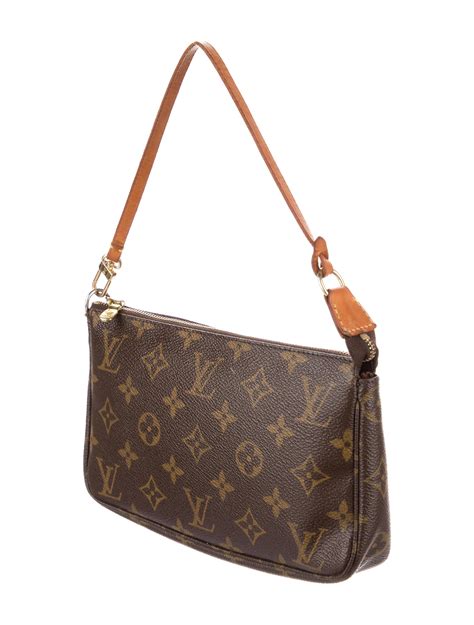 Louis Vuitton Vintage Monogram Pochette Accessoires Brown Mini Bags