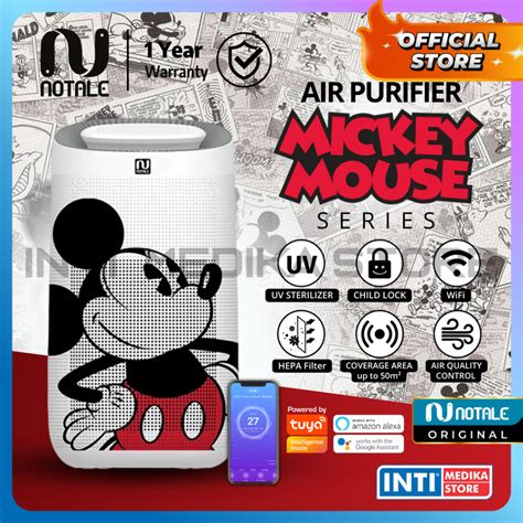 Jual NOTALE Air Purifier HEPA 13 WHITE DISNEY Pembersih Polusi