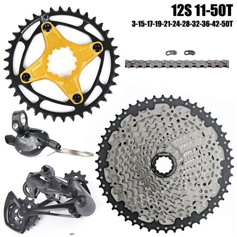 Sram Sx Eagle Groupset 1x12 Speed Mtb Derailleurs 11 50t Cassette With 34t 38t 104bcd Direct