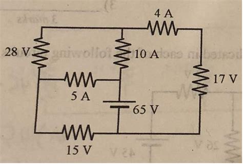 Solved Determine The Unknown Voltages And Currents For Each Chegg