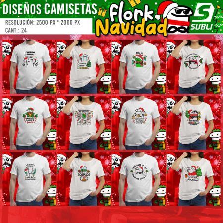 Dise Os Plantillas Para Sublimar Camisetas Flork Navidad