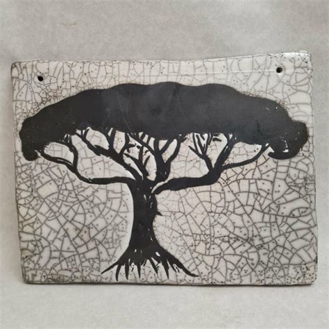 L arbre Tableau Raku Laure Bruas Céramique contemporaine