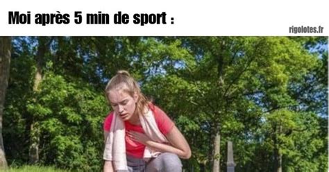 Moi après 5 min de sport Blagues et les meilleures images drôles