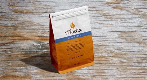 Free Standing Coffee Bag Mockup Psd Designbolts