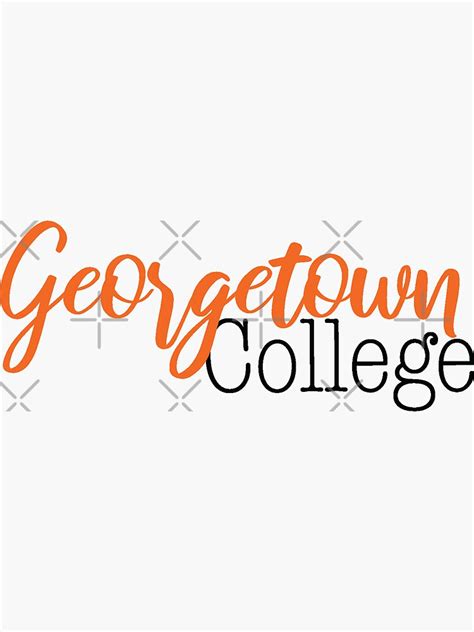 Georgetown College Sticker For Sale By Tylerolivia Redbubble