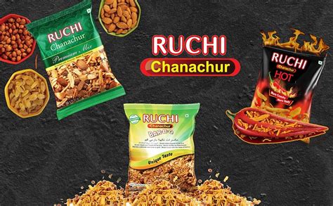 Ruchi Chanachur Economy Packs 2 Spicy Hot Flavoured Packs 500g X2