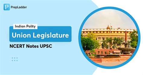 Indian Polity Union Legislature NCERT Notes UPSC