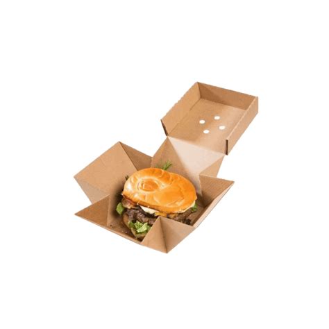 Cutie Biodegradabila Pentru Burger X X Cm Carton Kraft Maro