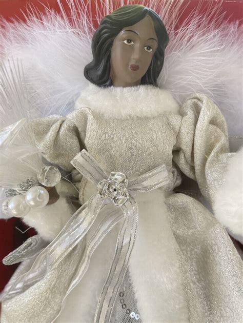 Holiday Led Angel Fiber Optic Tree Topper African American Home