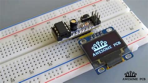 OLED Display SSD1306 ATtiny85 Shrink Your Arduino Projects YouTube