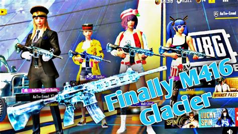 Finally M416 Glacier Maxed Gameplay In Pubg Mobile Lite Youtube