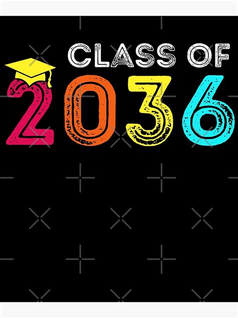 Class Of 2036 Grow With Me Kindergarten Pre K Graduation Poster For