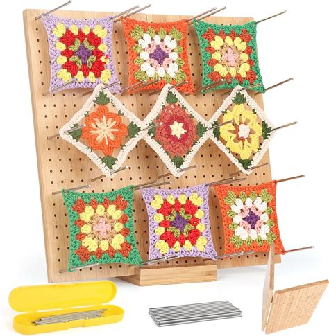 Aeelike Crochet Blocking Board 13 Inch Foldable Crochet Blocking Board