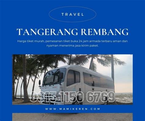 Travel Tangerang Rembang Armada Terbaru Online Tiket Jam