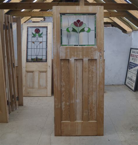 Reclaimed S Stained Glass Internal Door Chester Paint Stripping