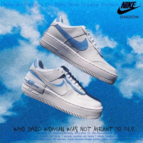 Etsy Air Force 1 Fly Baby Blue Shadow Perfect Gift Air Force 1