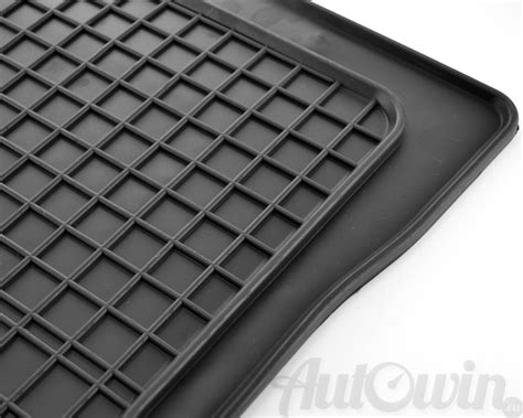 Rubber Black Floor Mats For Porsche Cayenne Ii Lhd Left Hand