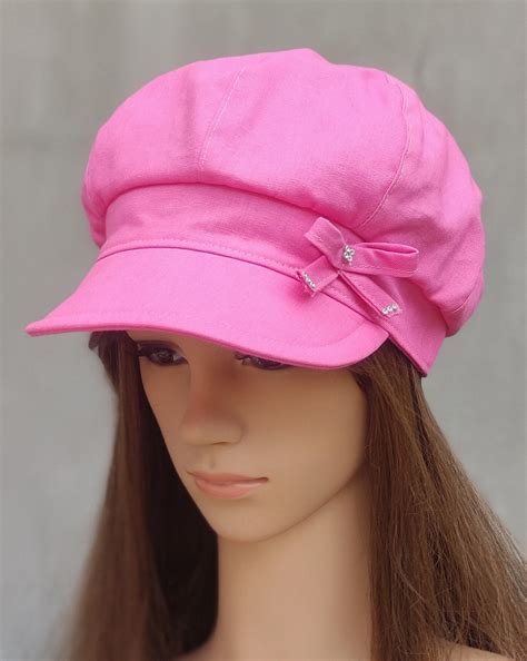 Summer Newsboy Cap Women Linen Baker Boy Retro Hat Women Bakerboy Lined Cap Handmade Newsboy 8