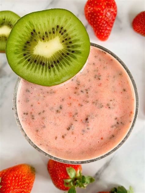 Strawberry Banana Kiwi Smoothie Glouton