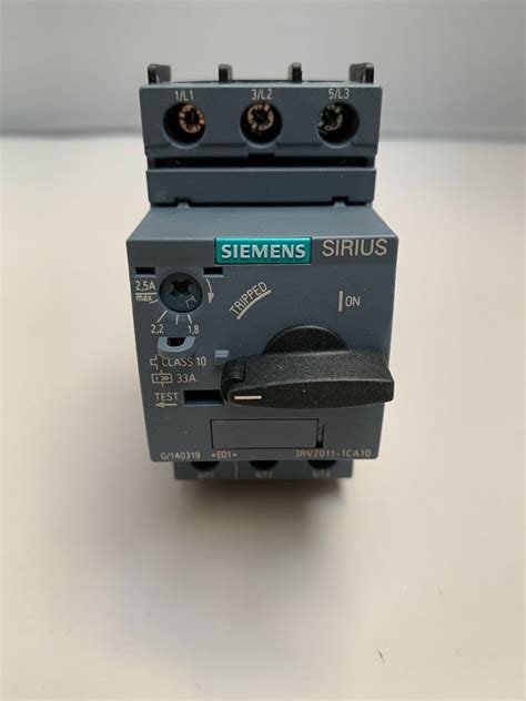 Siemens 3RV2011 1CA10 Circuit Breaker New EBay