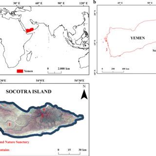 Geographical location of Socotra Archipelago and Socotra Island ...