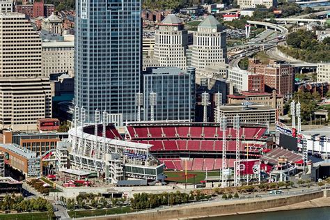 The Great American Ball Park And Downtown Cincinnati Photograph By