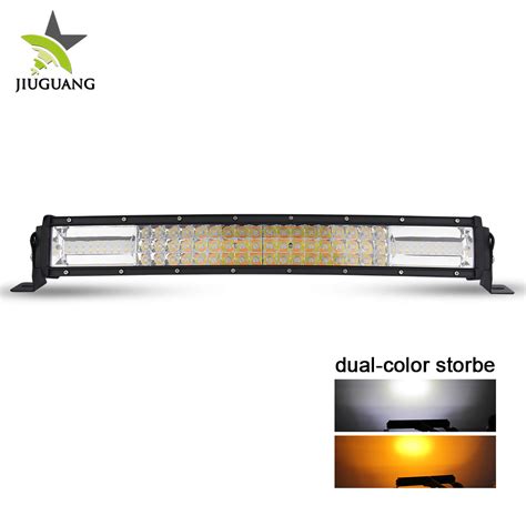 New 20 Inch 42 50 52 3 Row 12D CREE Auto Offroad Strobe Flashing LED