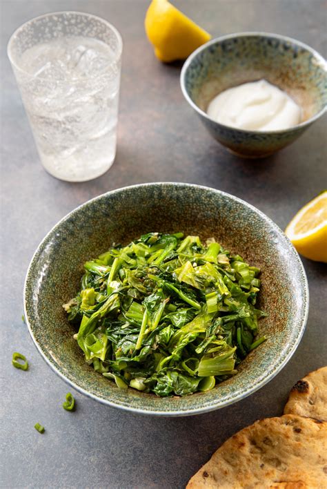 Indian-Inspired Mustard Greens with Spinach - The Vegan Atlas