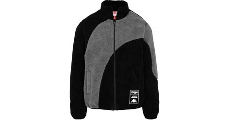 Kappa Fleece Jacken In Schwarz F R Herren Lyst De