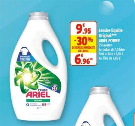 Promo Lesisve Liquide Original Ariel Power Chez Coccinelle Supermarch