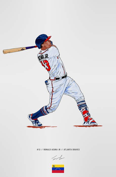 Ronald Acuna Jr. Atlanta Braves | Baseball wallpaper, Sf giants ...