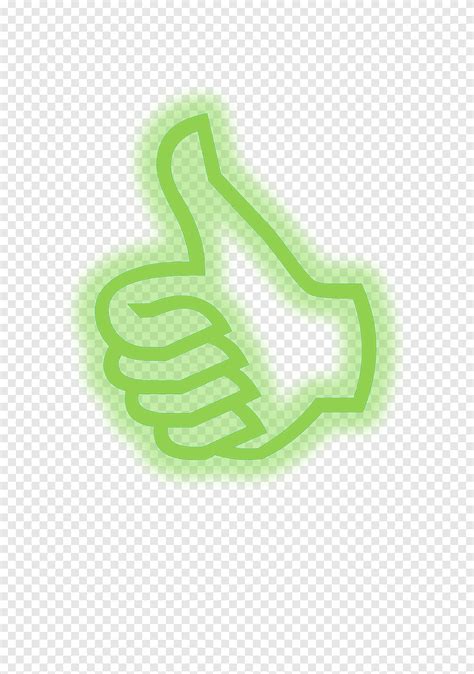 Thumb Up Green Emojis Png Pngegg