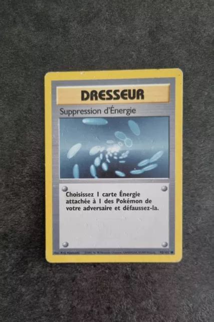 CARTE POKÉMON WIZARDS SET DE BASE 92 102 DRESSEUR Suppression d