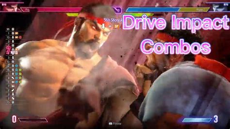 Ryu Drive Impact Wall Splat Combos Street Fighter 6 Youtube