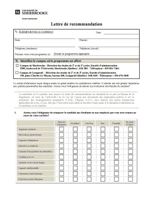 Remplissable En Ligne Lettre De Recommandation Fax Email Imprimer