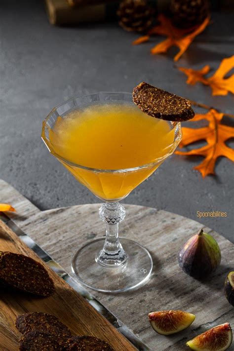 Fig Vodka Martini With Vodka And Fig Marmalade Recipe Fig Recipes