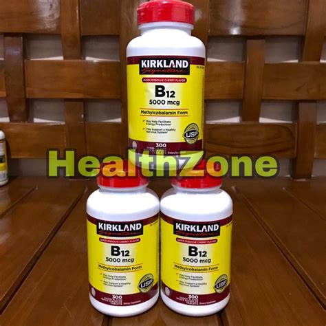 Jual Kirkland Signature Vitamin B12 5000 Mcg Isi 300 Tablet Shopee