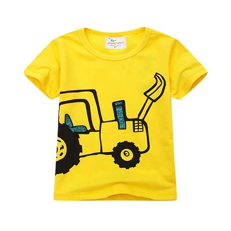 Yellow Baby Boys Clothes Children T Shirts 2018 Brand Tee Shirt Boy