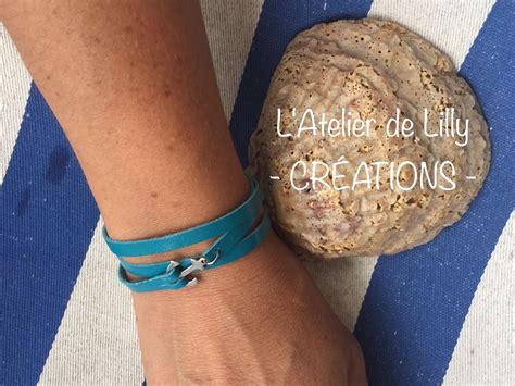 Bracelet Ancre Marine Mod Le Matelot En Cuir V Ritable Et Acier