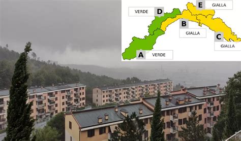 Torna La Pioggia In Liguria Allerta Meteo Gialla Per Temporali Fino