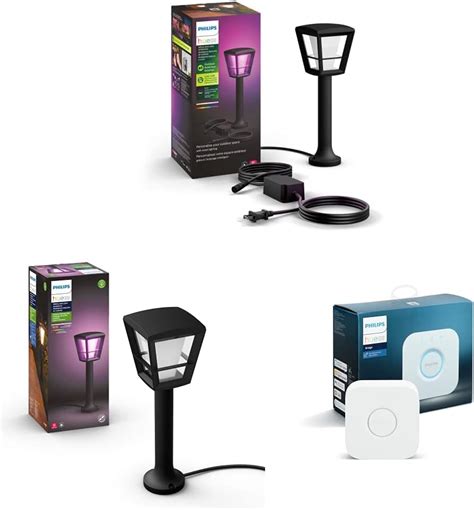 Buy Philips Hue Econic White And Color Ambiance Outdoor Smart Pathway Light Base Kit Light